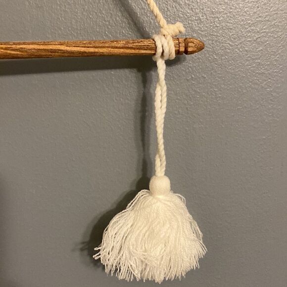 Wooden Macrame Towel Hanger  - Picture 5 of 6